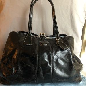 Authentic Coach Soft Patent Leather Handbag!